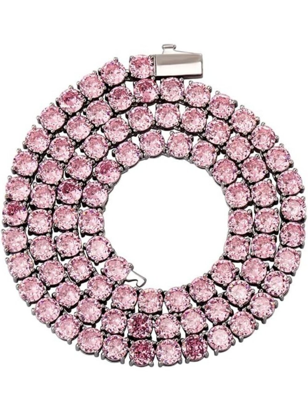 Colorful 5MM Tennis Necklaces for Women & Men - Adjustable 16-30 Inches